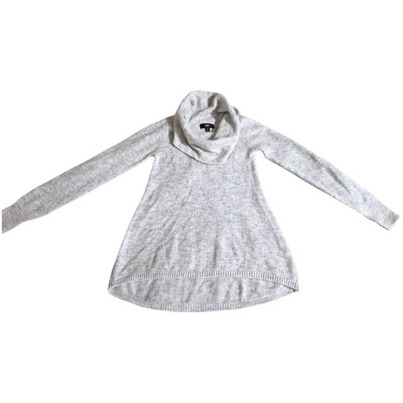 WMN Grey Cowl Neck Sweater Tunic SM Oversized Airy Coastal Grandma - Picture 2 of 10